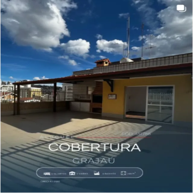 Cobertura no Grajaú publicada pela Contato Imóveis